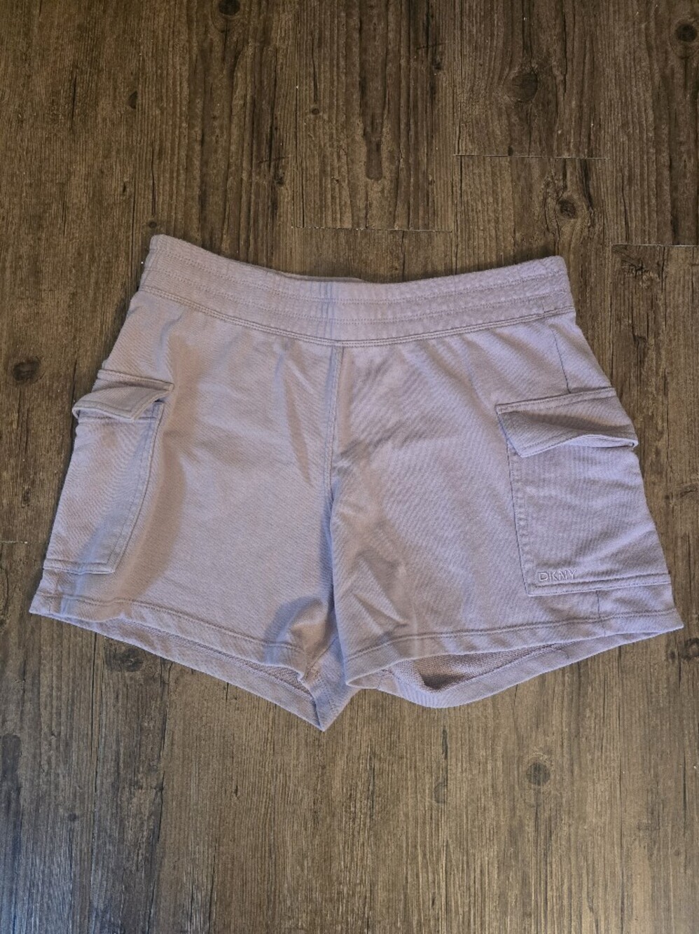 DKNY Lavender Women's Cotton Shorts With Cargo Pockets